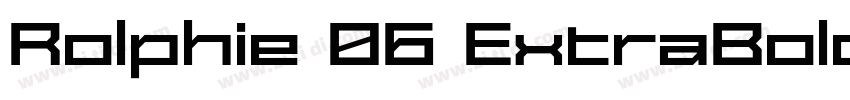 Rolphie 06 ExtraBold字体转换